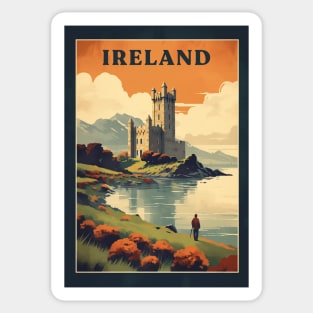 Ireland Retro Travel Style Sticker